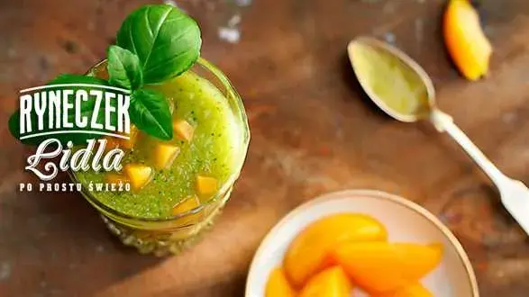 Brzoskwiniowo-bazyliowe smoothie