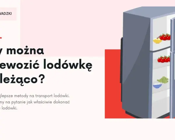 Jak przewieźć lodówkę? Pionowo czy na leżąco? Poradnik eksperta.