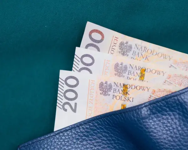 Trzy banknoty po 200 zł w granatowym portfelu. Zastanawiasz się, ile wynosi zasiłek celowy?