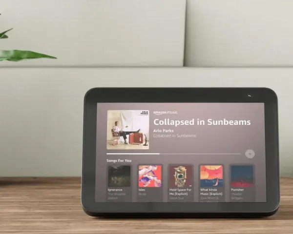 Alexa Echo Show mit Musikwiedergabe. Entdecke geheime Alexa Kommandos für deine Musik.