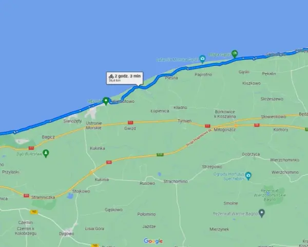 Ile kilometrów z Mielna do Kołobrzegu? Odkryj najkrótszą trasę!