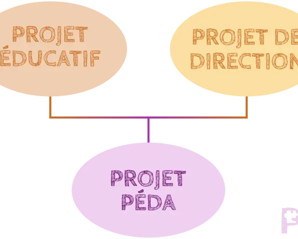Schéma illustrant les projets éducatif, de direction et pédagogique, essentiels pour le BPJEPS direction ACM.