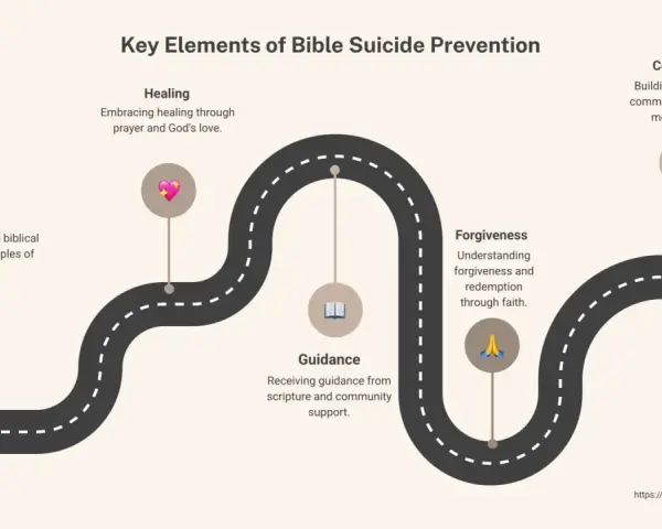 Key elements of Bible suicide prevention: hope, healing, guidance, forgiveness, and community. Learn what the Bible says about suicide prevention.