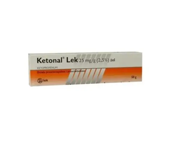 Ketonal Lek żel 25 mg/g, 50g. Działa przeciwzapalnie i przeciwbólowo. Idealny na ból stawów i mięśni, wsparcie w diecie opokan keto.