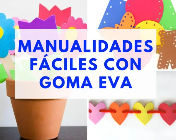 Flores, ositos y corazones hechos con material EVA. ¡Manualidades fáciles para crear!