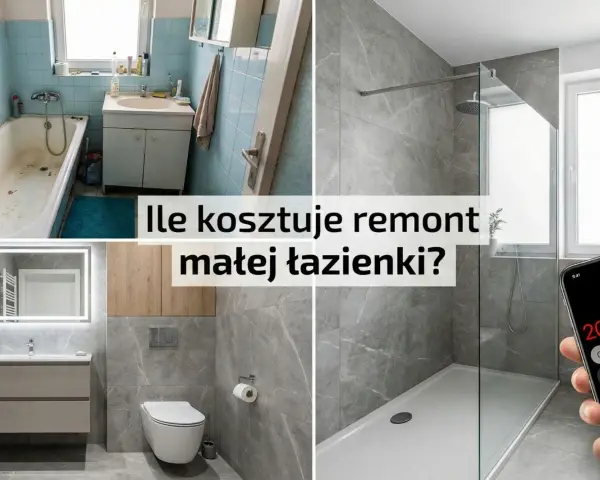 Porównanie starej i nowej łazienki. Sprawdź, jaki jest koszt remontu łazienki, by uzyskać nowoczesny wygląd.
