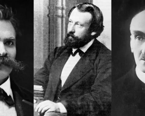 Trzech myślicieli: Nietzsche, Schopenhauer i Kierkegaard. Ich filozofia kształtowała epokę.