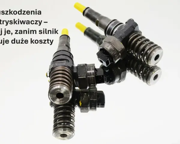 Dwa pompowtryskiwacze na lustrzanym odbiciu. Rozpoznaj objawy uszkodzenia, by uniknąć kosztownych napraw silnika.