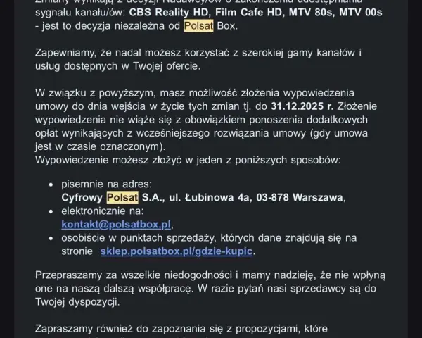 Polsat Box: Rozwiązanie umowy bez kar? Sprawdź, jak to zrobić!
