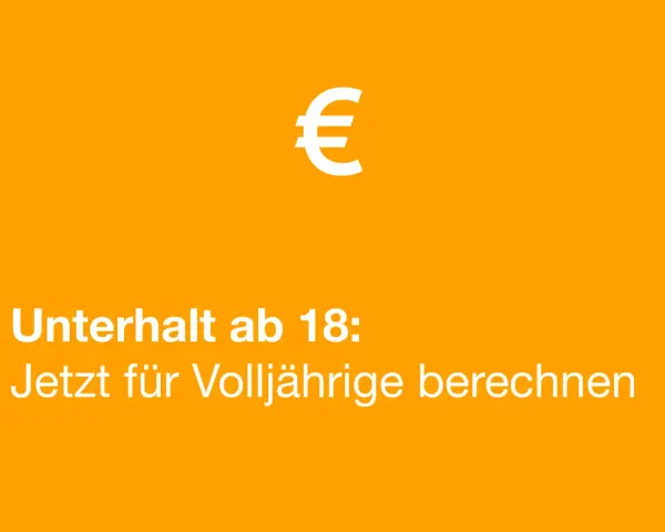 Unterhalt ab 18: Jetzt für Volljährige berechnen. Ab wann kein Unterhalt mehr gezahlt werden muss, hängt von vielen Faktoren ab.