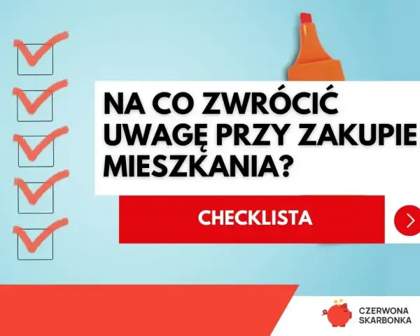 Checklista: jak sprawdzić dewelopera i na co zwrócić uwagę przy zakupie mieszkania. Pomocna grafika z zaznaczonymi punktami i pomarańczowym markerem.