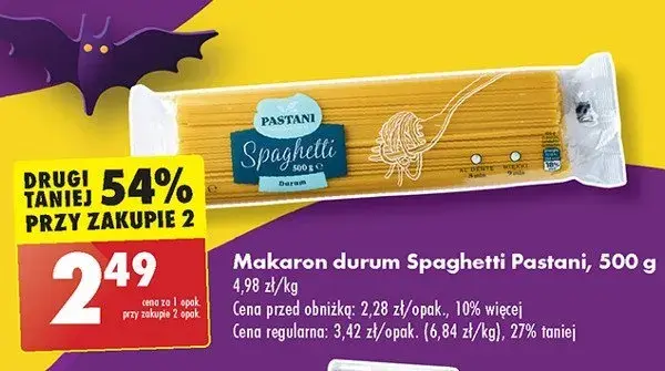Makaron spaghetti pastani - odkryj wartości odżywcze i ceny w sklepach