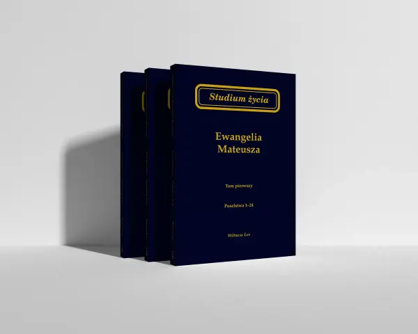 Studium życia: Ewangelia Mateusza, tom pierwszy. Pierwsza księga Nowego Testamentu, rozdziały 1-24.