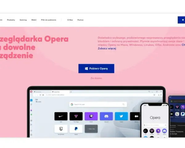 Odkryj najlepsza przeglądarka internetowa Opera na dowolne urządzenie. Szybka, bezpieczna i zsynchronizowana. Pobierz teraz!