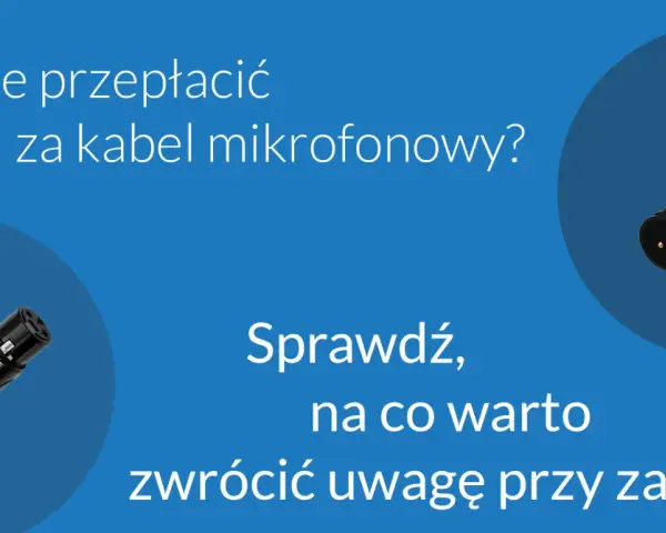 Rodzaje kabli audio: dwa złącza XLR, jedno męskie, drugie żeńskie, pokazują, jak wybrać dobry kabel mikrofonowy.