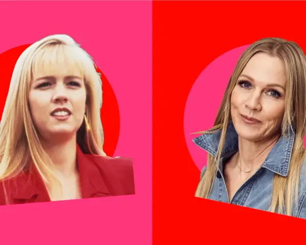 Il cast di Beverly Hills 90210: Jennie Garth da giovane e oggi, con un look casual in denim.