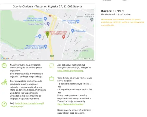 Flixbus Gdynia: Skąd odjeżdża? Dokładny adres i wskazówki