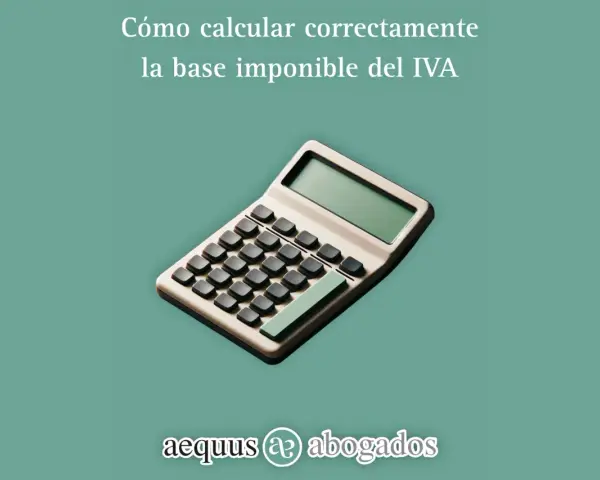 Calculadora para aprender como sacar el IVA y la base imponible.
