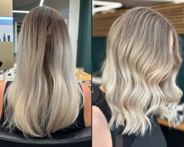 Blonde Haare mit dunklen Strähnchen: Tiefe, Volumen & Pflege