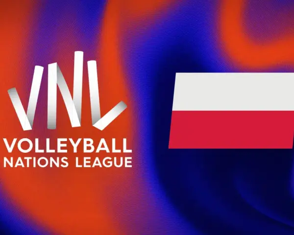 Logo VNL Volleyball Nations League z polską flagą. Czas na emocje, kiedy grają siatkarki!