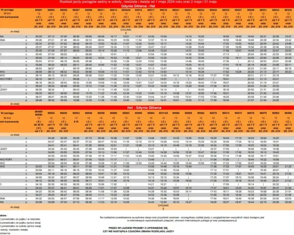 Rozkład jazdy pociągów Gdynia - Warszawa. Sprawdź godziny odjazdów i przyjazdów dla podróży pociągiem Gdynia Warszawa.