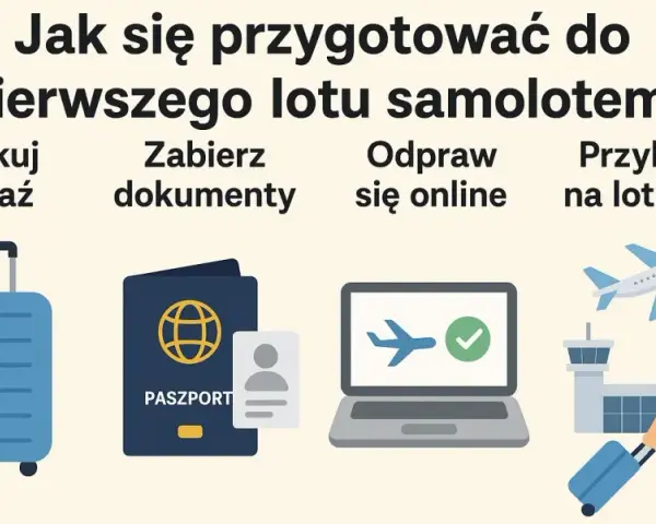 Jak zachować się na lotnisku: spakuj bagaż, zabierz dokumenty, odpraw się online i przybądź na lotnisko.