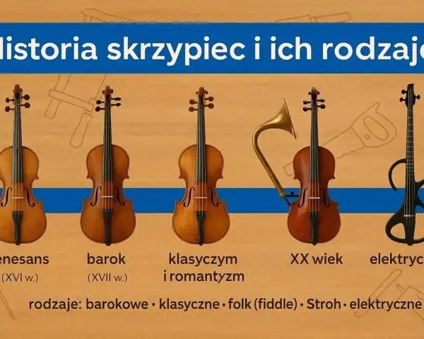 Ewolucja skrzypiec: od renesansu po elektryczne. Zastanawiasz się, ile strun mają skrzypce? Tradycyjnie cztery, ale historia instrumentu jest bogata!