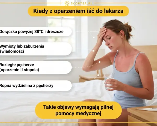 Kiedy oparzenia słoneczne u dzieci są groźne: gorączka, wymioty, pęcherze, ropna wydzielina. Wtedy trzeba iść do lekarza.