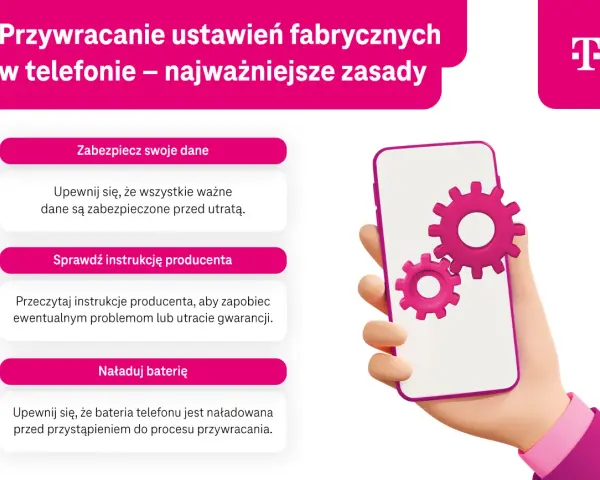 Przywracanie ustawień fabrycznych w telefonie: zabezpiecz dane, sprawdź instrukcję, naładuj baterię. To kluczowe zasady, by uniknąć problemów.