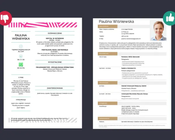 Paulina Wiśniewska - życiorys zawodowy pielęgniarki z doświadczeniem i specjalizacją.