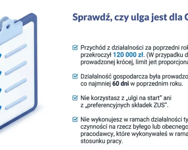 Lista kontrolna do sprawdzenia, czy przysługuje Ci mały ZUS.