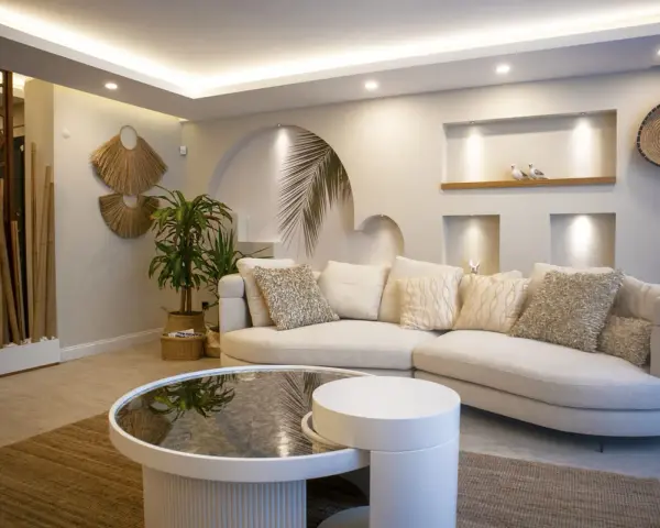 Iluminación salón: LED, capas y tendencias para un hogar de revista