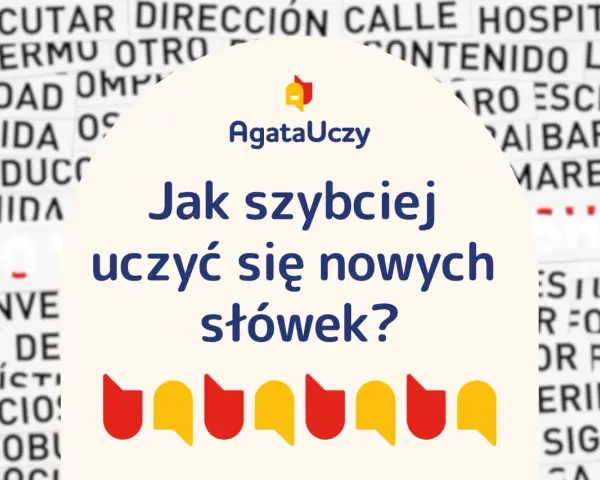 Jak szybko nauczyć się nowych słówek po hiszpańsku? Tło to tekst z hiszpańskimi słowami.