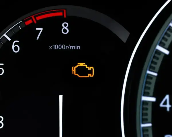 Kontrolka "check engine" świeci się na desce rozdzielczej. Czy można jeździć? Lepiej sprawdzić przyczynę u mechanika.