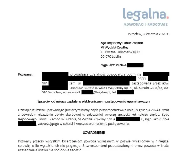 Ile odpisów sprzeciwu od nakazu zapłaty? Uniknij błędu!