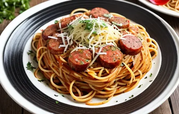 Szybkie i proste spaghetti z kiełbasą – idealne na obiad lub kolację