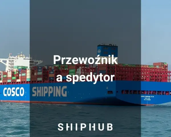 Ogromny kontenerowiec COSCO SHIPPING STAR płynie po morzu. To potężna firma dostawcza, która przewozi towary na całym świecie.