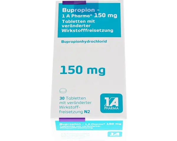 Bupropion 150 mg Tabletten von 1 A Pharma. Viele positive bupropion erfahrungen werden berichtet.