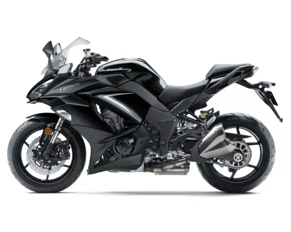 Czarny motocykl Kawasaki Z1000SX. Poznaj jego dane techniczne i poczuj moc na drodze.