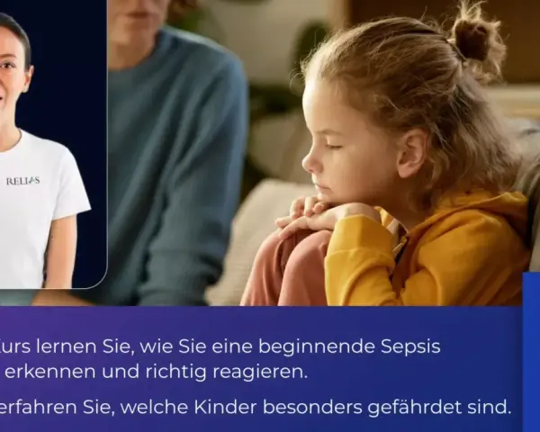 Kurs über Sepsis bei Kindern: Frühwarnzeichen erkennen und richtig handeln. Informationen zu Risikogruppen.