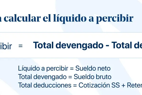 Fórmula para calcular el líquido a percibir en una hoja de nómina: Sueldo neto = Sueldo bruto - Deducciones.