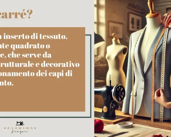 Il carré, un inserto di tessuto quadrato o rettangolare, è fondamentale per la struttura e l'estetica dei capi d'abbigliamento.