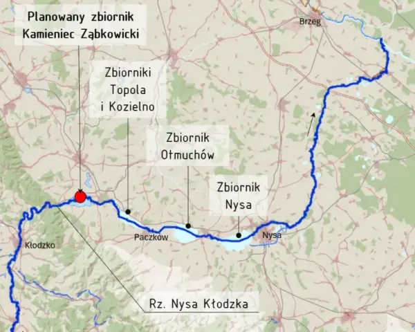 Mapa przedstawia teren na którym zostanie wybudowana elektrownia wodna – poznaj kluczowe szczegóły i wpływ na środowisko
