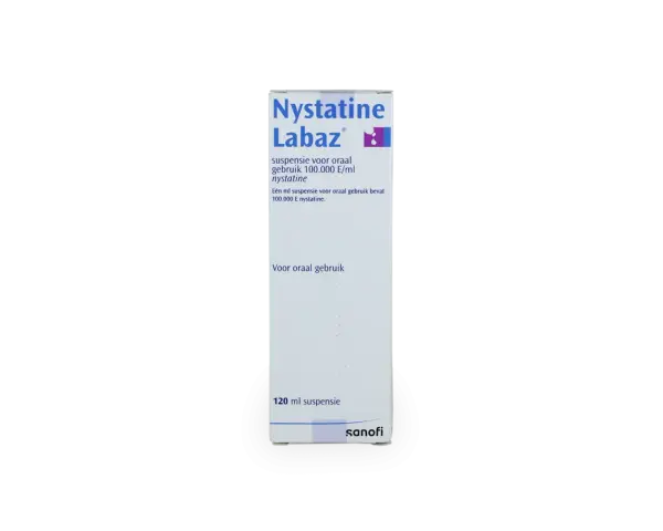 Opakowanie Nystatine Labaz, zawiesina doustna 100.000 E/ml. Sprawdź aktualną nystatyna cena.