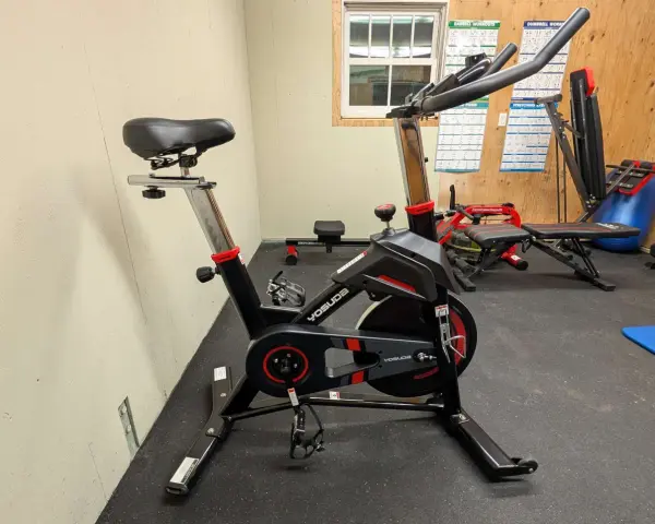 This exercise bike features magnetic resistance, offering a smooth and quiet workout. Is magnetic resistance better for an exercise bike? This one suggests yes!