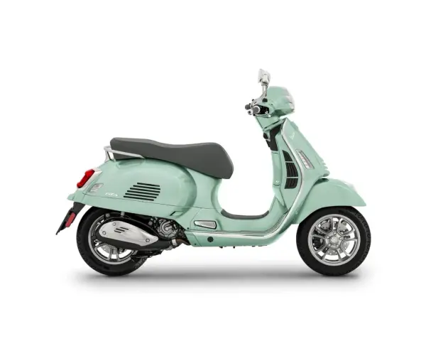 Miętowa Vespa GTS 300. Poznaj jej dane techniczne i poczuj wolność na drodze.