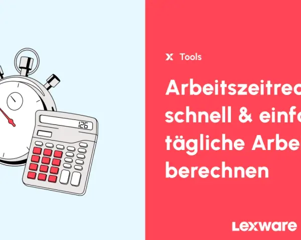 Stoppuhr und Taschenrechner für die Berechnung von Arbeitsstunden pro Monat.