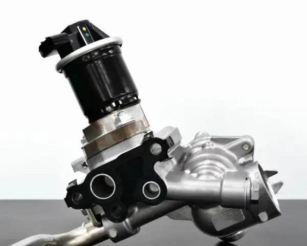 A car's EGR valve, a component that can cause bad EGR valve symptoms if faulty.