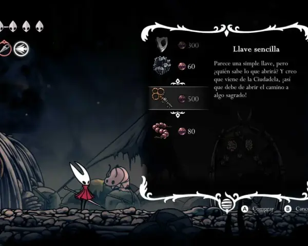 En este **Hollow Knight guía**, la Pequeña Lave cuesta 500 geodas. ¡Podría abrir un camino sagrado!