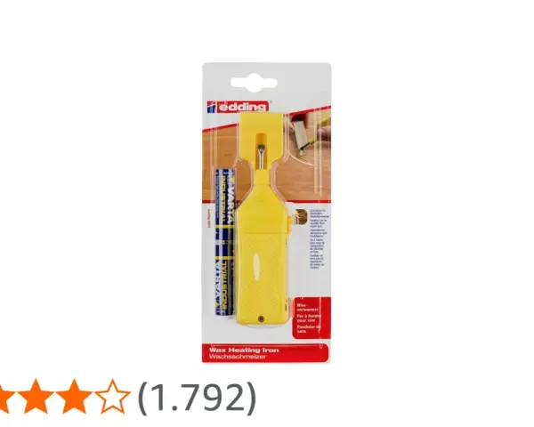 Scaldino per cera Edding, ideale per riparazioni su legno. Il suo significato è praticità e restauro.